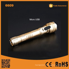 6609 Promotion Portable Multi-Function Tactical Police Lampe de poche, Power Bank 5600 mAh pour iPhone